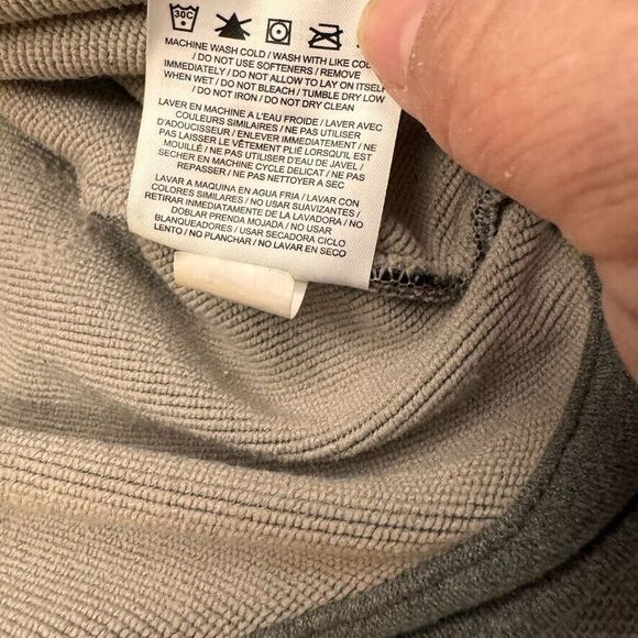 NIKE Dri-Fit Lg Full Zip Front Grey Fleece Hoodie - Picture 6 of 8